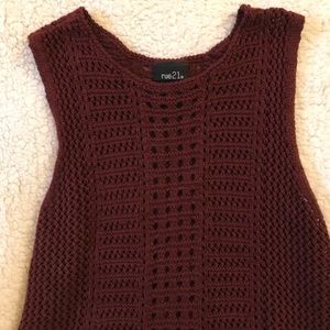 Knitted tank top NWOT